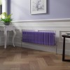 Bern 300 x 1010mm Elegant Purple Double Column Horizontal Traditional Radiator