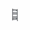 Bergen 800 x 500mm Straight Anthracite Thermostatic Touch Control Electric Heated Towel Rail