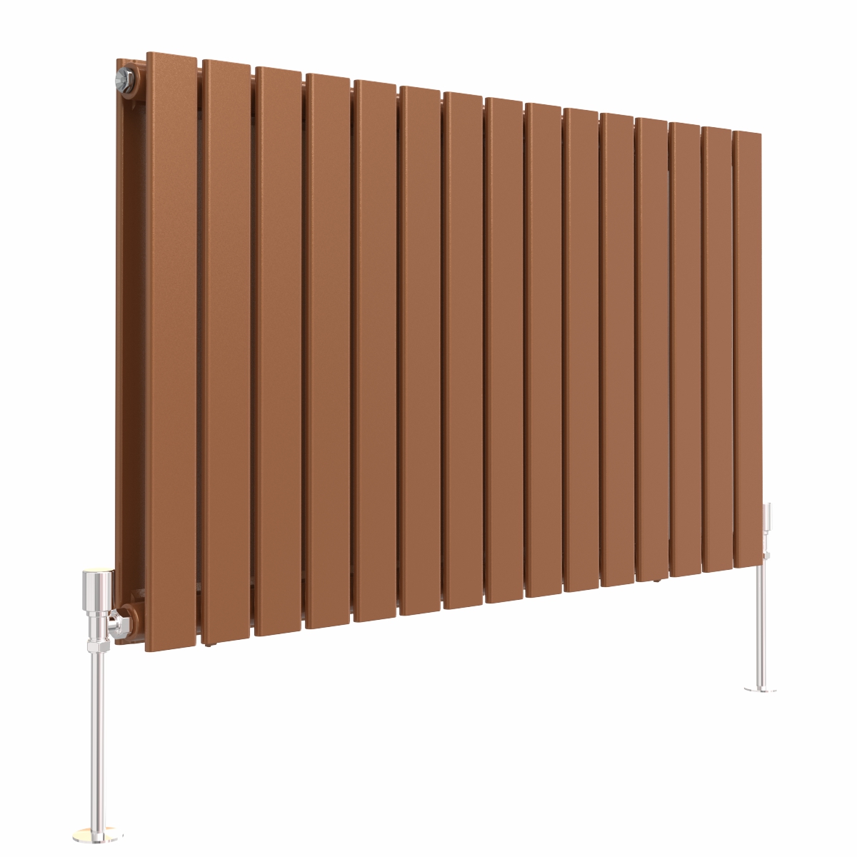 Karlstad 600 x 1022mm Metallic Bronze Double Flat Panel Horizontal Designer Radiator