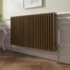 Bern 600 x 1190mm Metallic Gold Triple Horizontal Column Radiator