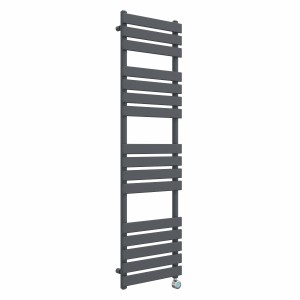 Juva 1600 x 450mm Sand Grey Flat Panel Thermostatic Touch Control Electric Heated Towel Rail