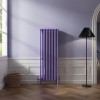 Bern 1500 x 560mm Elegant Purple Four Column Vertical Traditional Radiator