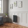 Bern 600 x 425mm Anthracite Triple Column Horizontal Traditional Radiator