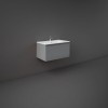 RAK-Joy Uno 800mm Wall Hung Vanity Unit With Slim Basin - Urban Grey