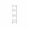 Bergen 1400 x 500mm Straight White Prefilled Electric Heated Towel Rail