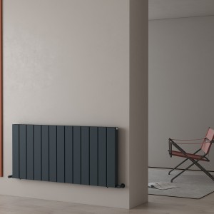 Carisa Angers Double 600 x 1295mm Anthracite Designer Aluminium Radiator