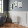 Bern 600 x 605mm White Triple Column Horizontal Traditional Radiator