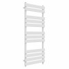 Juva 1200 x 500mm White Flat Panel Simple Electric Heated Towel Rail