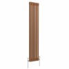 Bern 1800 x 380mm Metallic Bronze Double Vertical Column Radiator