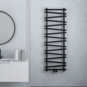 Carisa Vivek 1480 x 500mm Black Designer Aluminium Towel Rail