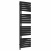 Kristiansund 1800 x 500mm Black Thermostatic Touch Control Electric Heated Towel Rail