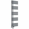 Koli 1600 x 450mm Dual Fuel Anthracite Thermostatic Touch Control Electric Heated Towel Rail