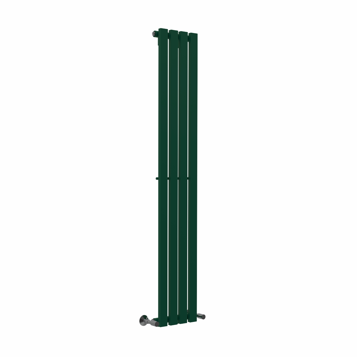 Lulea 1600 x 270mm Moss Green Single Flat Panel Vertical Designer Radiator