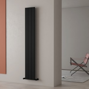 Carisa Nemo 1800 x 280mm Black Designer Aluminium Radiator