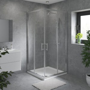 Ennerdale - 900 x 900mm Corner Entry Shower Enclosure - Chrome