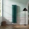 Bern 1800 x 470mm Blue Green Triple Vertical Column Radiator
