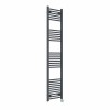 Bergen 1800 x 400mm Straight Anthracite Thermostatic Touch Control Wifi Electric Heated Towel Rail
