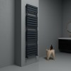 Carisa Plata Double Bath 1680 x 490mm Anthracite Designer Aluminium Towel Rail