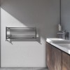 Carisa Fame H 400 x 1000mm Polished Anodized Designer Aluminium Towel Rail