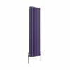 Bern 1500 x 380mm Elegant Purple Triple Column Vertical Traditional Radiator
