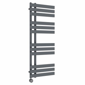 Koli 1200 x 450mm Anthracite Thermostatic Touch Control Electric Heated Towel Rail