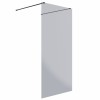 Wasdale 1000mm Black Smoked Walk Through Wet Room Screen