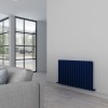 Carisa Tallis Mirror 600 x 950mm Navy Blue Designer Aluminium Radiator