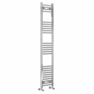 Bergen 1600 x 300mm Straight Chrome Heated Towel Rail