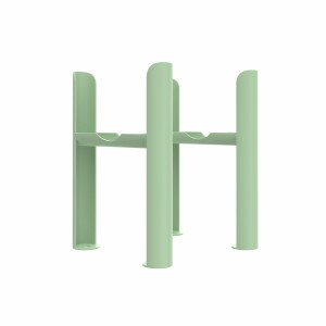 Bern Traditional Four Column Radiator Feet - Pastel Green