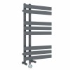 Koli 800 x 450mm Dual Fuel Anthracite Thermostatic Touch Control Wifi Electric Heated Towel Rail