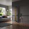 Lulea 1800 x 270mm Black Gold Single Vertical Flat Panel Designer Radiator