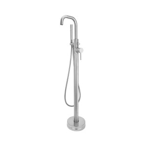 Eden Modern Freestanding Bath Shower Mixer Tap with Hand Shower Chrome