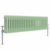 Bern 300 x 1190mm Pastel Green Triple Horizontal Column Radiator