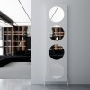 Carisa Circles 1800 x 470mm White Designer Aluminium Radiator