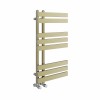 Koli 800 x 450 Designer Towel Rail - Brushed Brass
