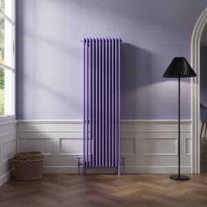 Bern 1800 x 560mm Elegant Purple Four Column Vertical Traditional Radiator