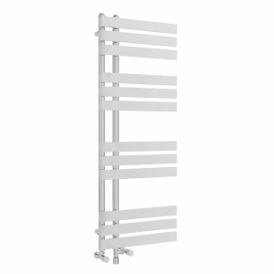 Koli 1200 x 450mm Dual Fuel Chrome Simple Electric Heated Towel Rail