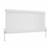 Bern 600 x 1460mm White Double Horizontal Column Radiator