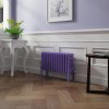 Bern 300 x 605mm Elegant Purple Four Column Horizontal Traditional Radiator