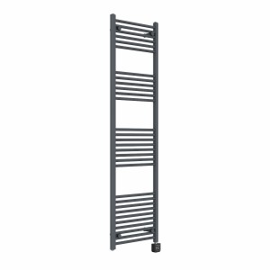 Bergen 1800 x 500mm Straight Anthracite Thermostatic Touch Control Electric Heated Towel Rail