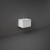 RAK-Joy Uno 600mm Wall Hung Vanity Unit With Slim Basin - White