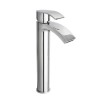Flow Modern High Rise Basin Mixer Tap - Chrome