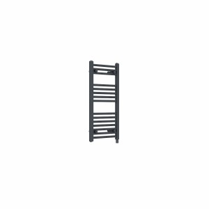 Bergen 800 x 400mm Straight Anthracite Prefilled Electric Heated Towel Rail