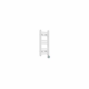 Bergen 600 x 300mm Straight White Thermostatic Touch Control Electric Heated Towel Rail