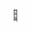 Bergen 800 x 300mm Straight Anthracite Thermostatic Touch Control Electric Heated Towel Rail
