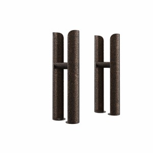 Bern Traditional Double Column Radiator Feet - Black Copper