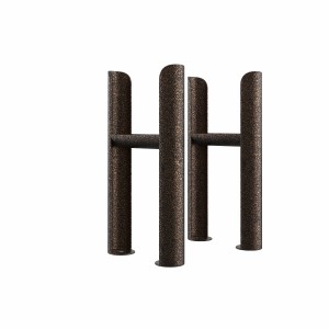 Bern Traditional Triple Column Radiator Feet - Black Copper
