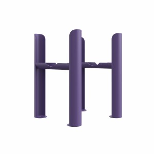 Bern Traditional Four Column Radiator Feet - Elegant Purple