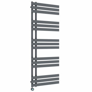 Koli 1600 x 600mm Anthracite Thermostatic Touch Control Wifi Electric Heated Towel Rail