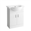 550mm Gloss White Cloakroom Basin Vanity Unit Sink Cabinet Bathroom Toilet Storage Furniture